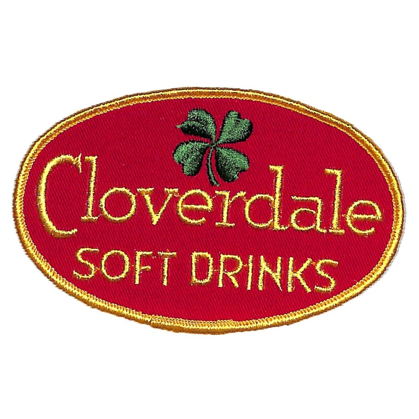 Cloverdale Soft Drinks Embroidered Soda Patch c1950's-60's VGC Scarce
