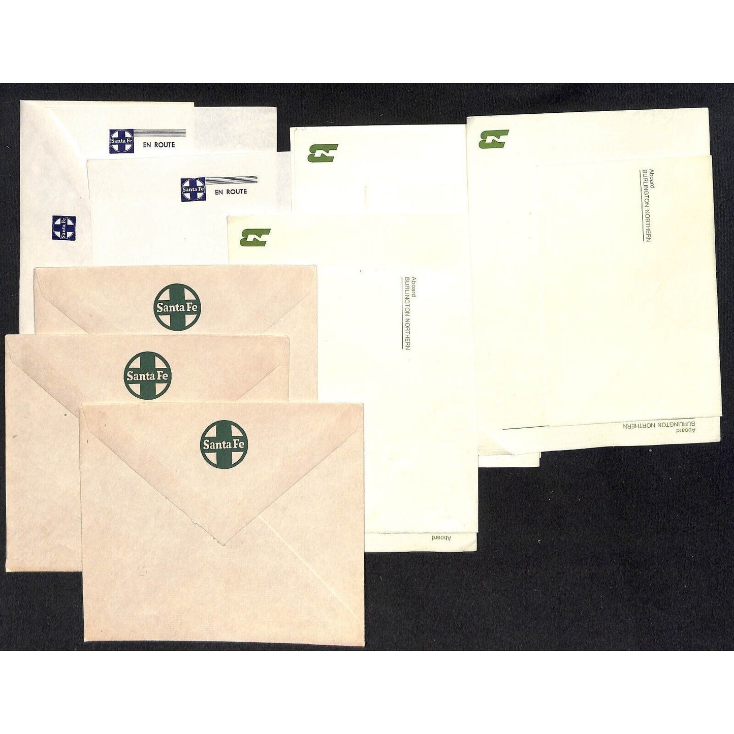 Group of 100+ Railroad En Route Stationary Santa Fe Burlington Route NOS