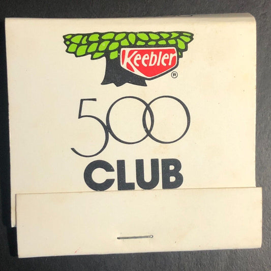 Keebler (Cookies) "500 Club" Full Matchbook c1974-84 "5 Will Get You 14"