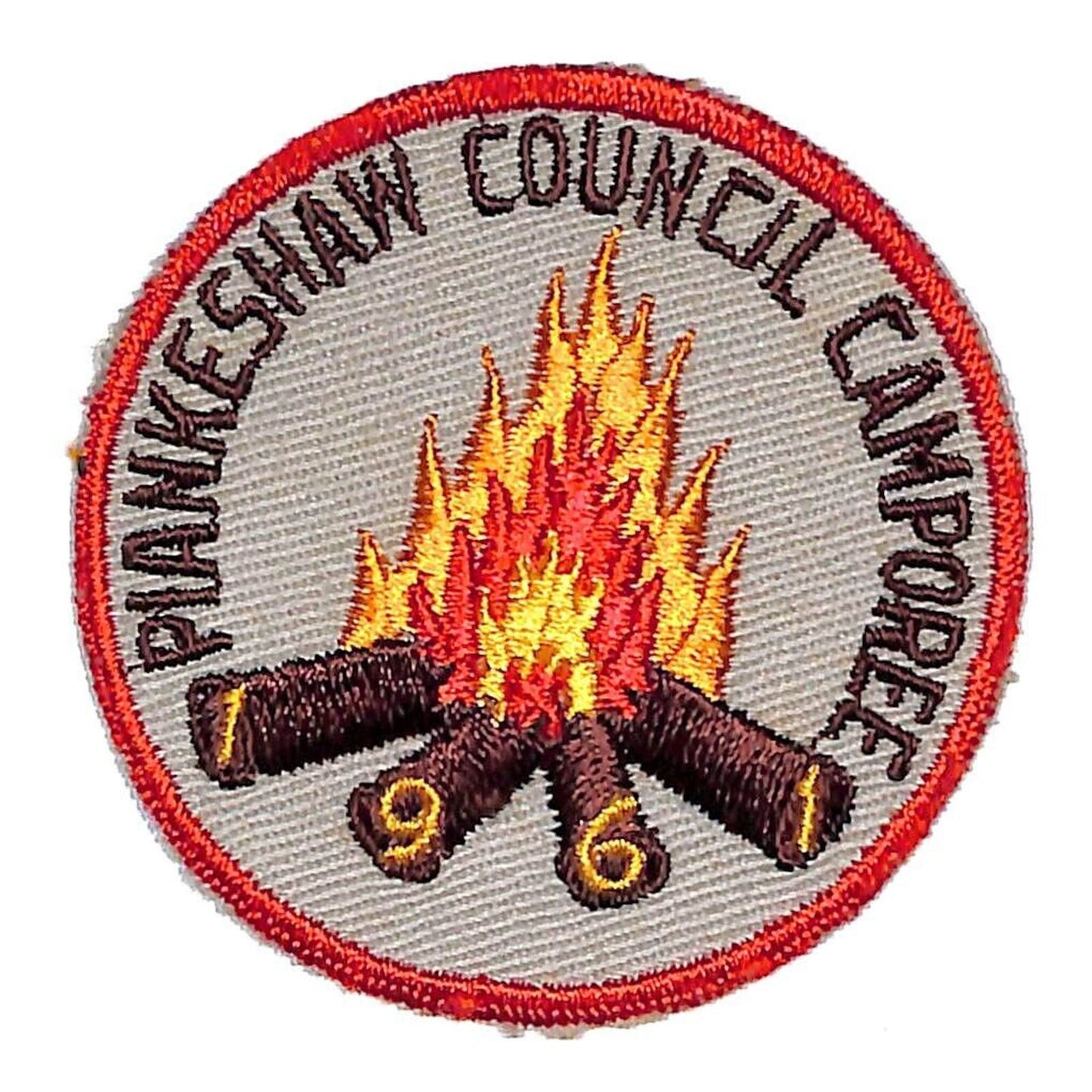 BSA Patch Piankeshaw Council Camporee 1961 Campfire Flames - Scarce