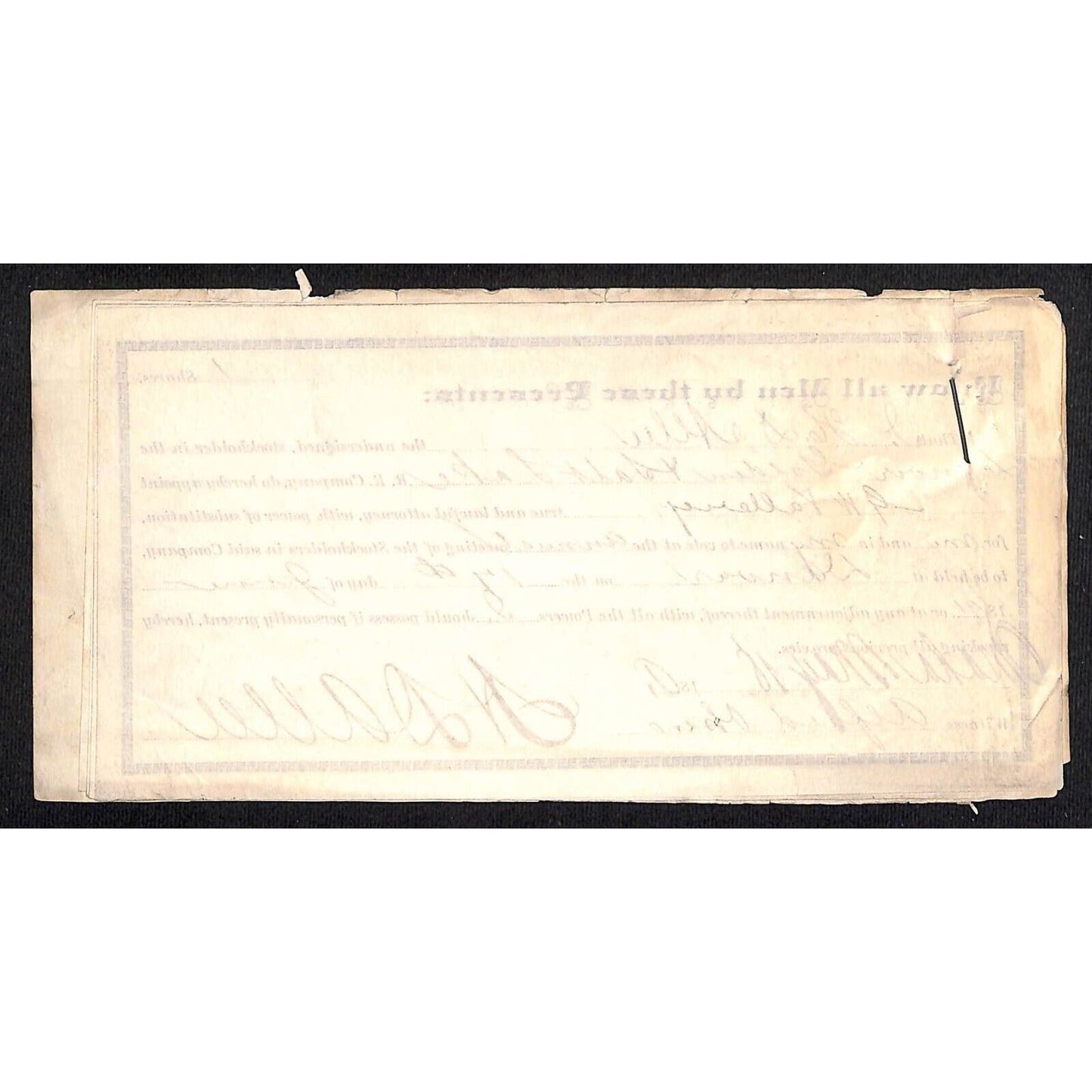 Group of 6 1891 Denver, Golden and Salt Lake Railroad 1881-1917 Stock Documents