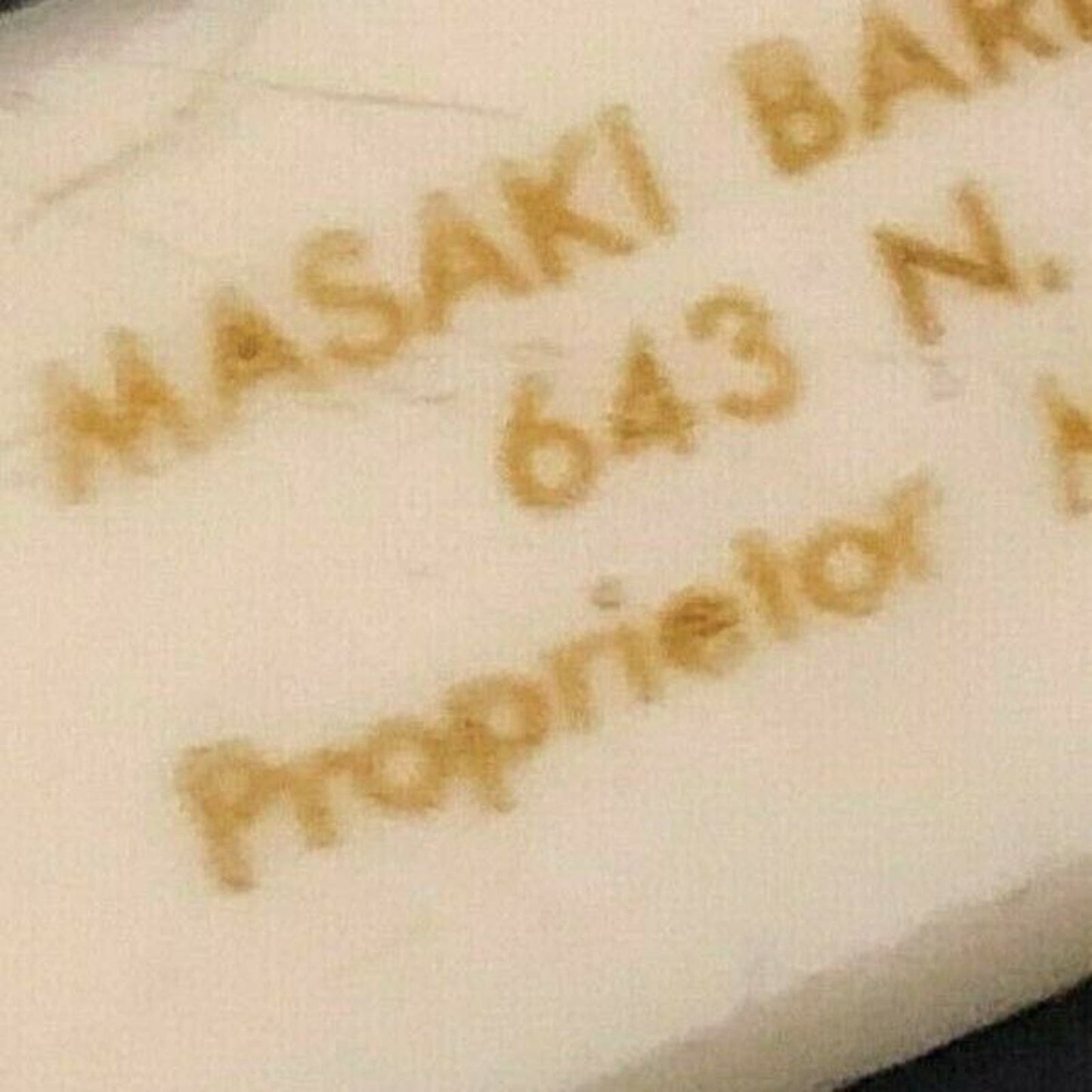 c1920's-30's 7.25" Masaki Barber Shop Hawaii ? Celluloid Adv. Letter Opener