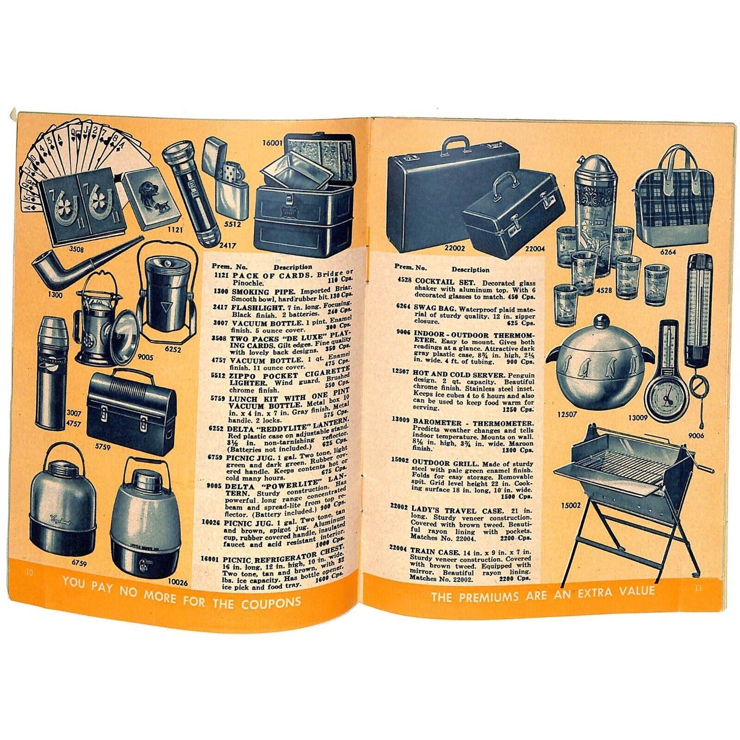 Red Scissors Coupon Plan "Valuable Premiums" Catalog / Booklet 37pp 1956 VGC