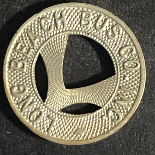 Long Beach Bus Co. Inc. (NY) WM G/F One Fare Nov May Transit Token - c1929 16mm