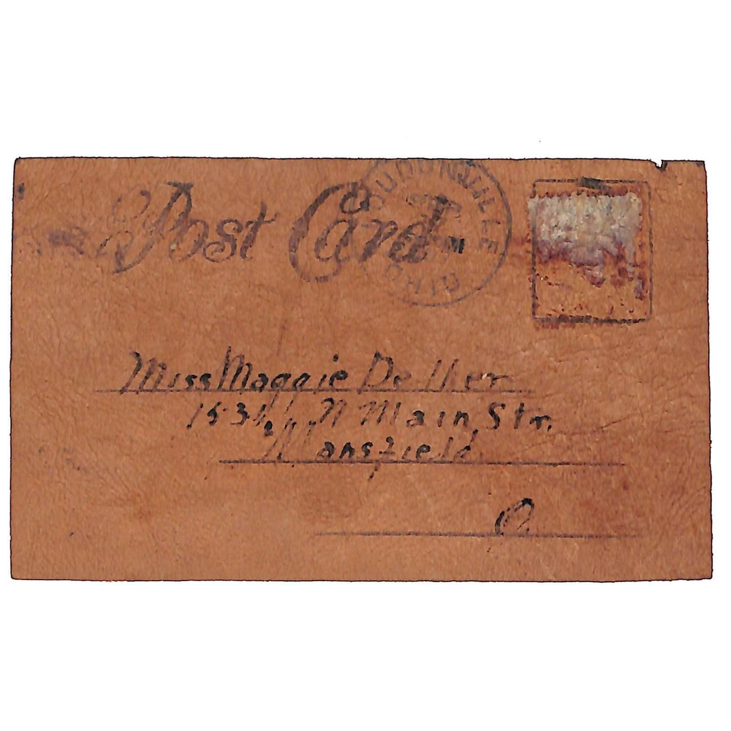 Funny Leather Postcard "You Auto Be With Me__" - Automobile Humor