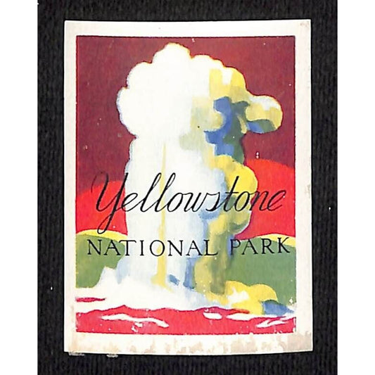 Yellowstone National Park Vintage Poster Stamp