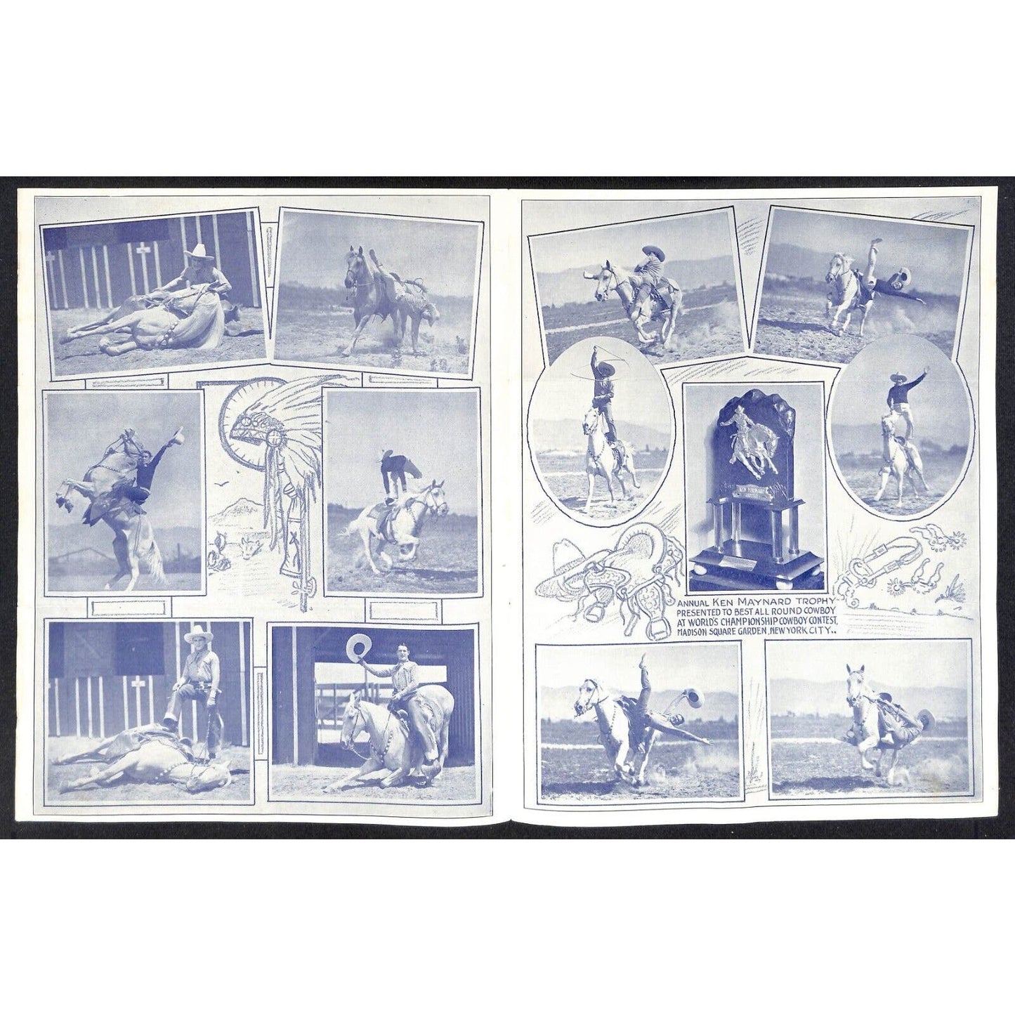 Ken Maynard "First National Western Star" Pictorial Circus Letterhead c1930's