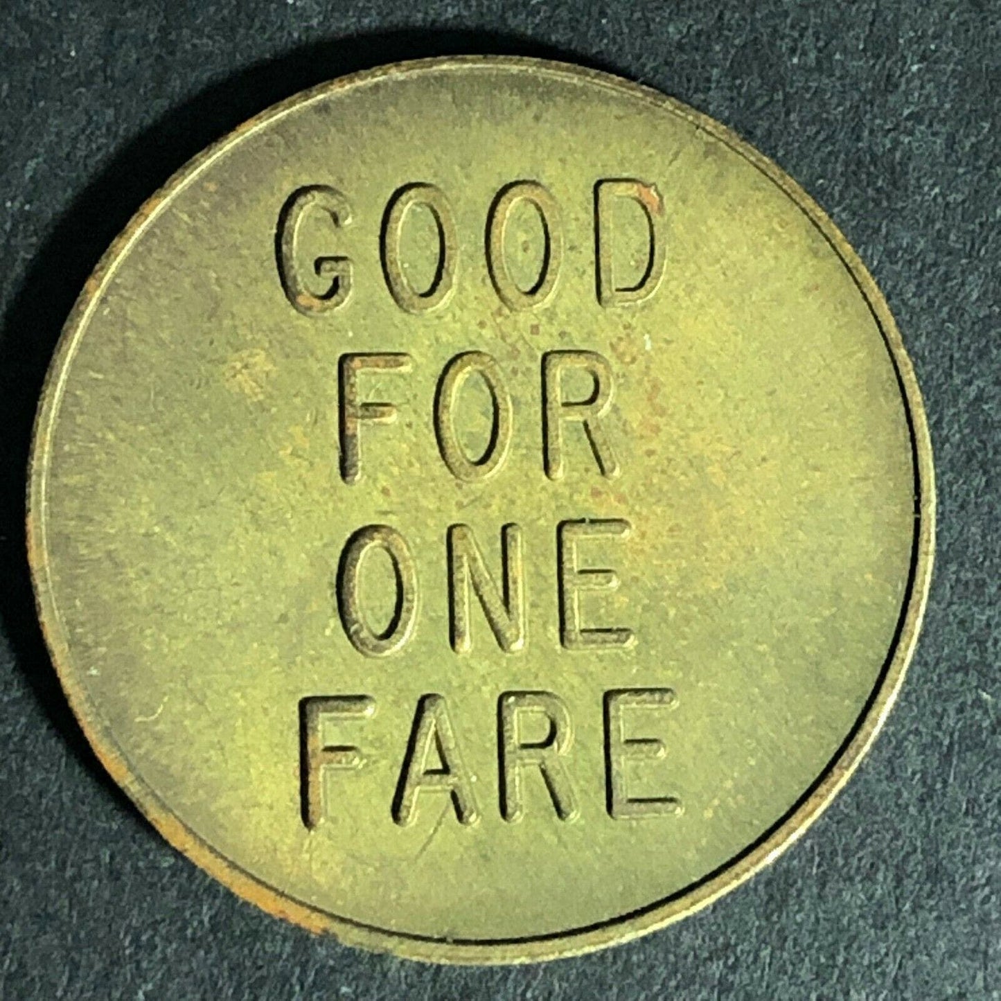 Vintage Broward County Transit (Florida) Good For One Fare Token 23mm