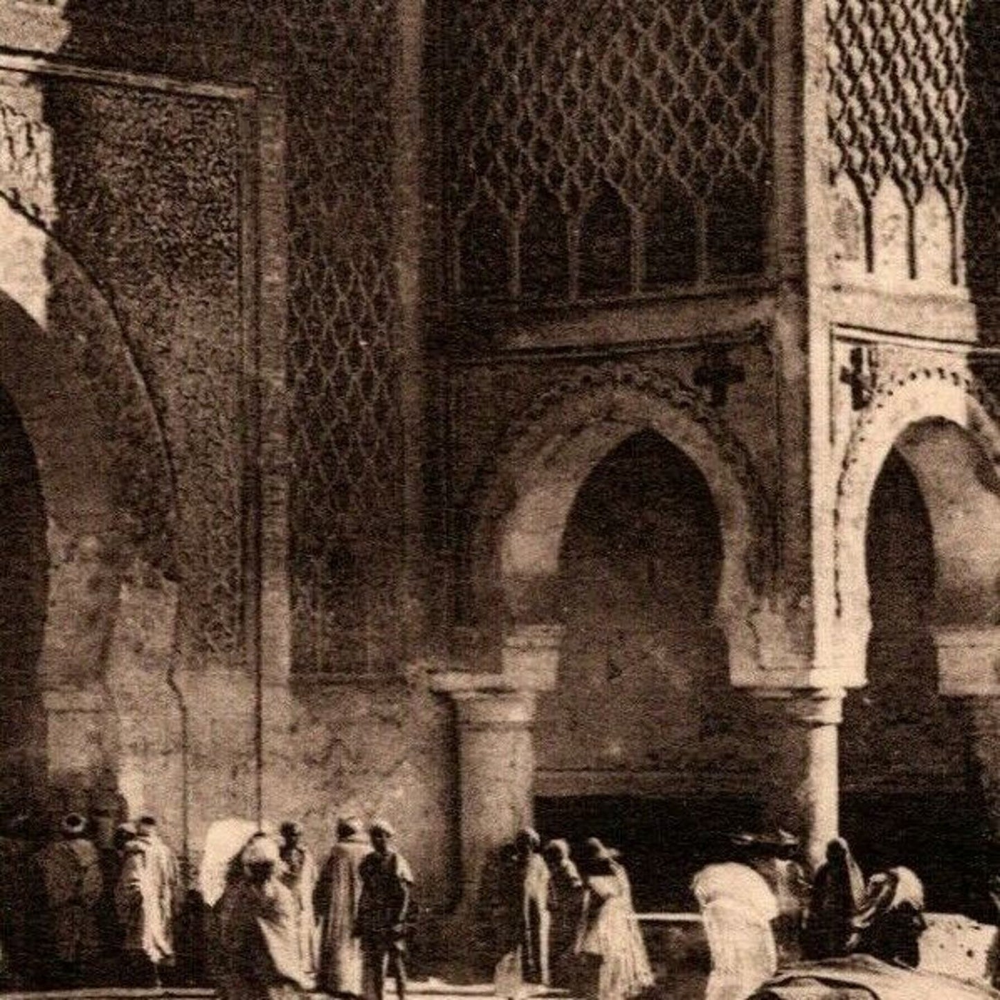 Vintage Postcard "Meknes - Bab Mansour" Morocco