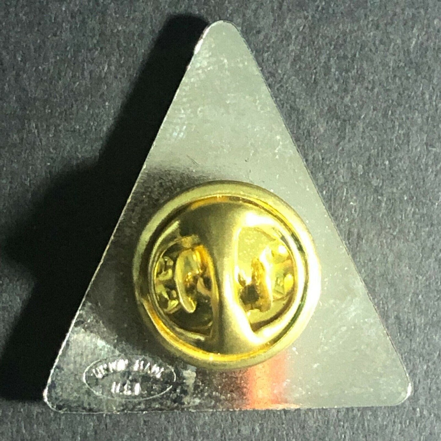 Scarce Vintage "Yield for Safety 96" Triangular Lapel Hat Pin ARCO ? Railroad ?