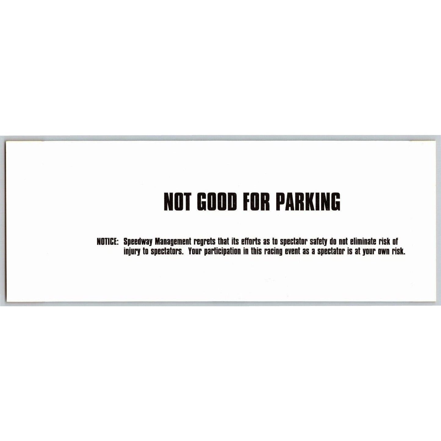 2000 Indy 500 (1st Day Saturday Practice) Pagoda Terrace Unused Ticket IMS #38