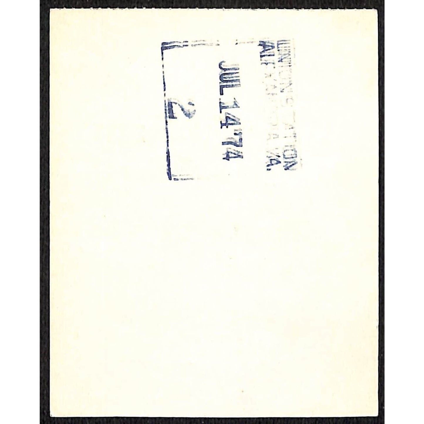 1974 Richmond, Fredericksburg and Potomac Railroad Parking Receipt