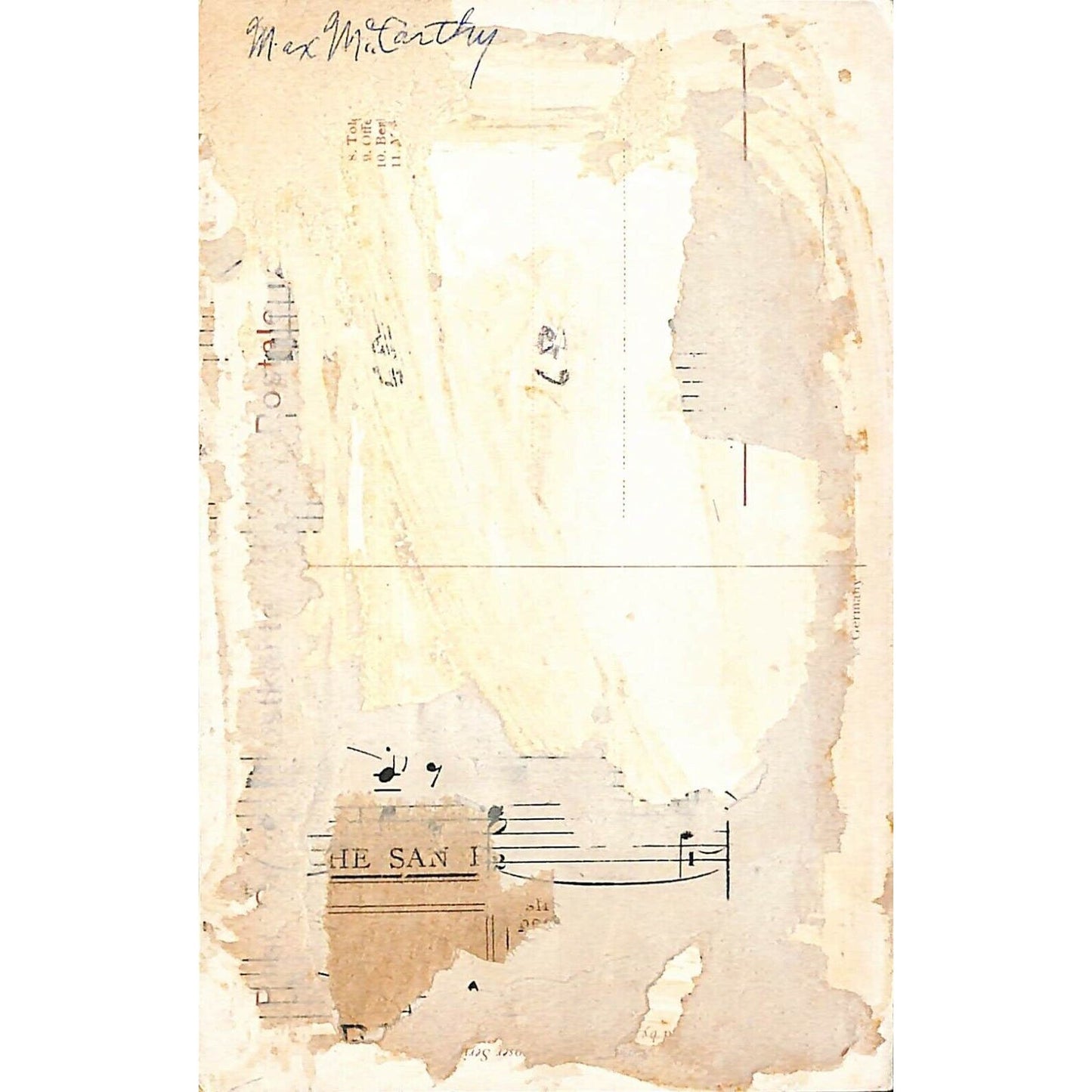 Vintage c1910 Postcard - Composer / Pianist Edvard Grieg