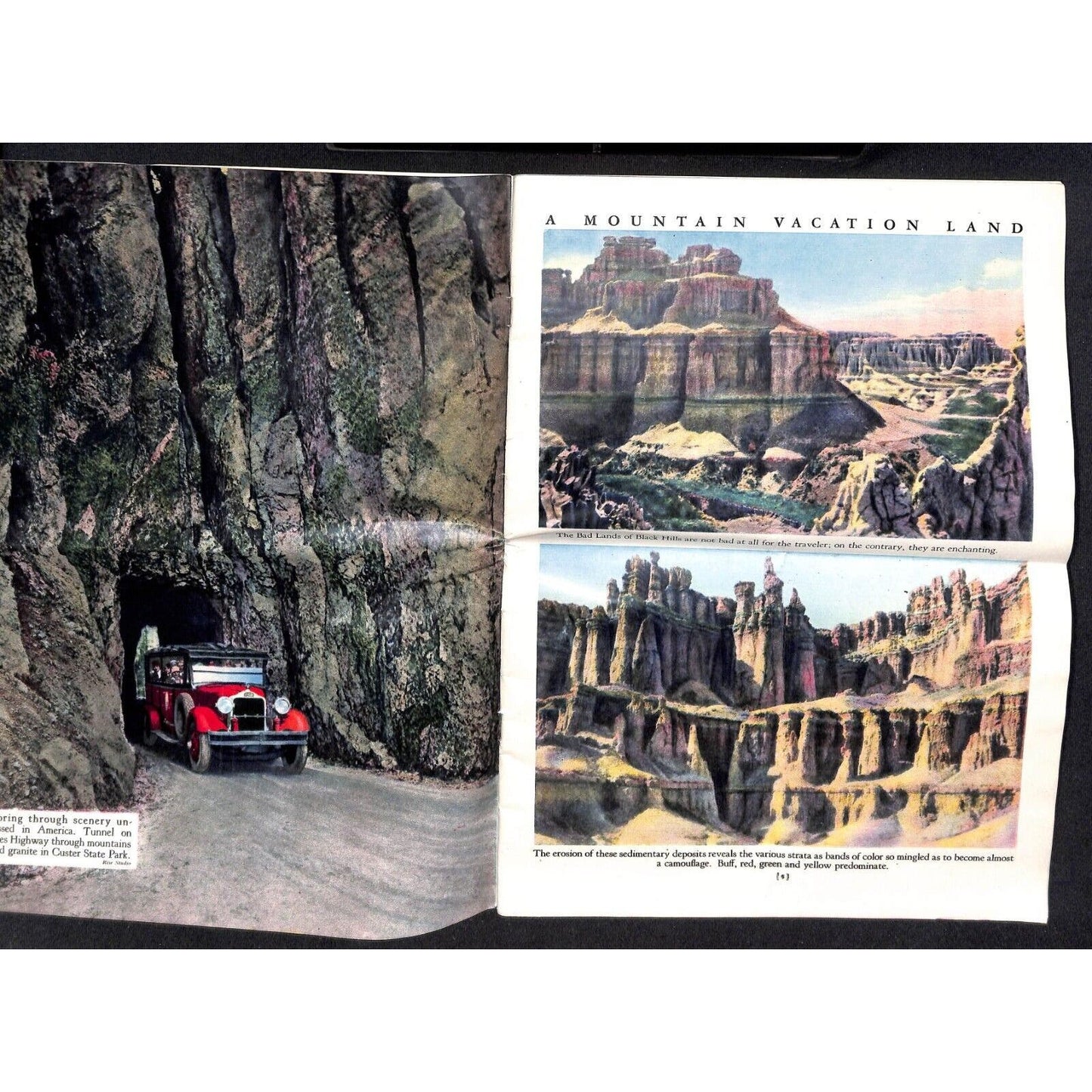 1932 "Black Hills of South Dakota" Large Pictorial Tourist Magazine 30pp Scarce