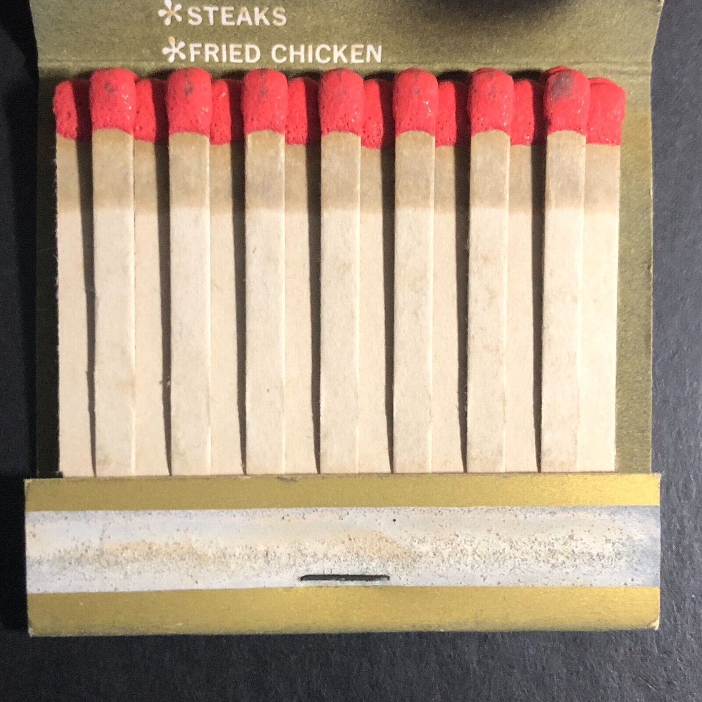 Bananas Steak House Restaurant Oak Lawn, IL Full Matchbook c1960's-74 Scarce