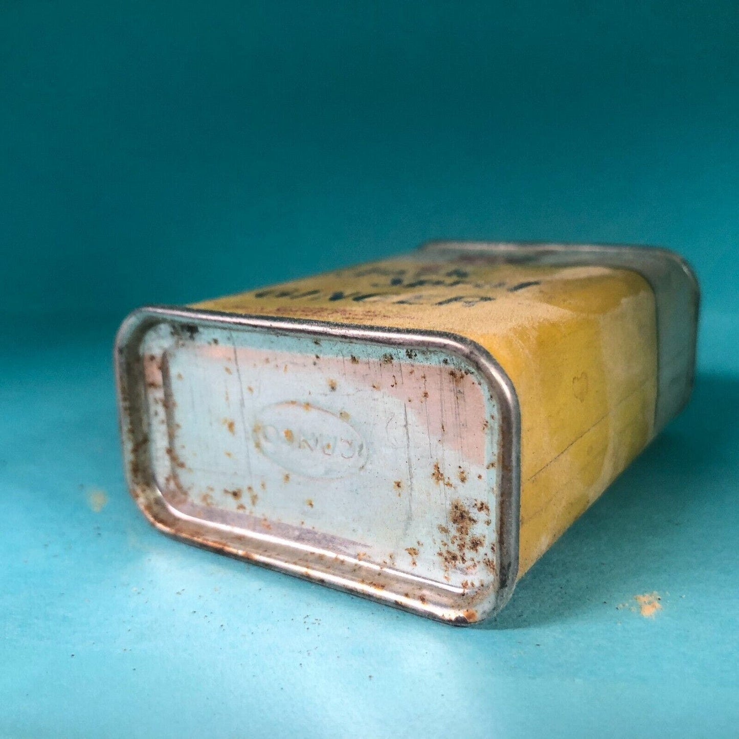 Jack Sprat Ginger Spice Tin 3"h Fiber Body c1930's-40's Scarce