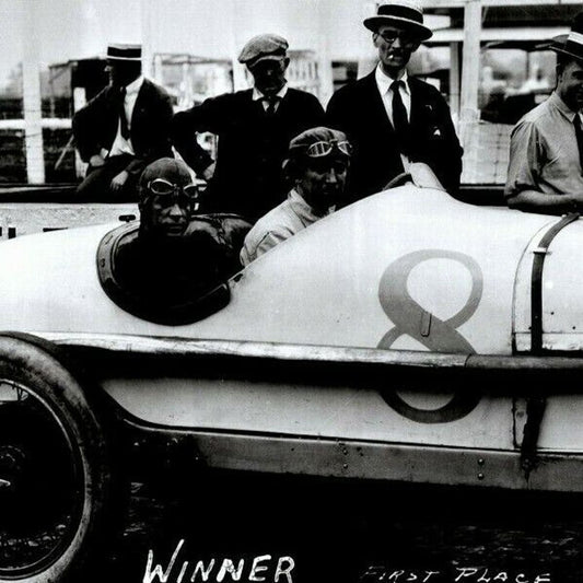 Jimmy Murphy Indy 500 Winner 1922 - 8 x 10 Glossy B&W Photograph VGC Stamped