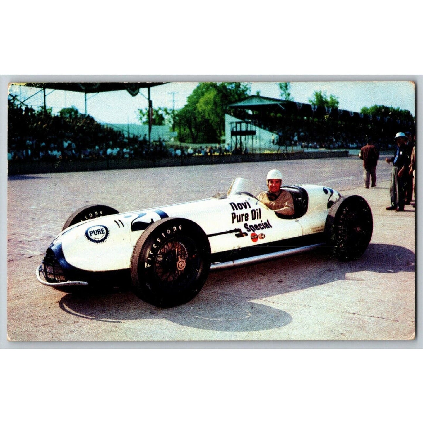 Indy 500 Postcard 1952 "Chet Miller 500 Mile Speedway" Unposted VGC