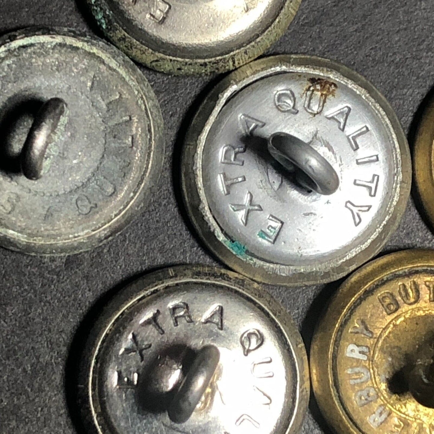 11 New York Central Brass / Silvertone Uniform Button - Mixed Manufacturers