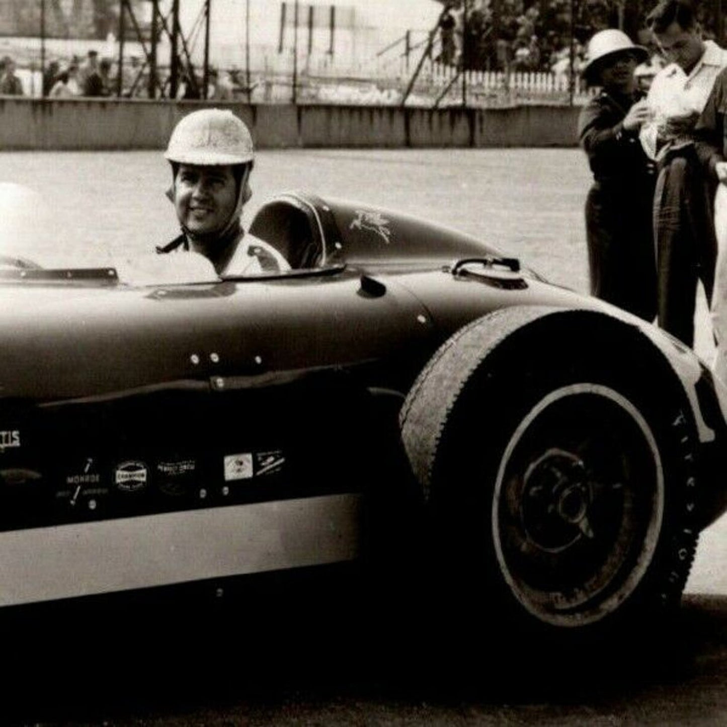 Indy 500 RPPC Postcard "1953 Bill Holland" Official Race Photo Unposted VGC