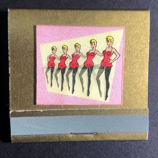 Gaslight Club Paris Mostly Full (-1) Matchbook c1960's Lenticular Dancing Girls