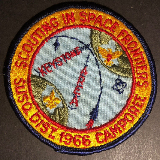 BSA "Scouting In Space" Susquehanna Keystone Camporee Embroidered Patch 1966