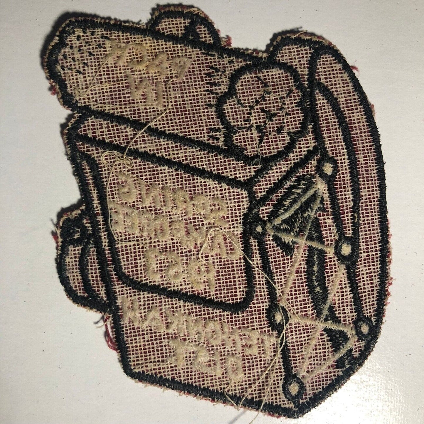 BSA Spring Camporee 1963 Tenonkaw Vintage Embroidered Patch Backpack Shaped