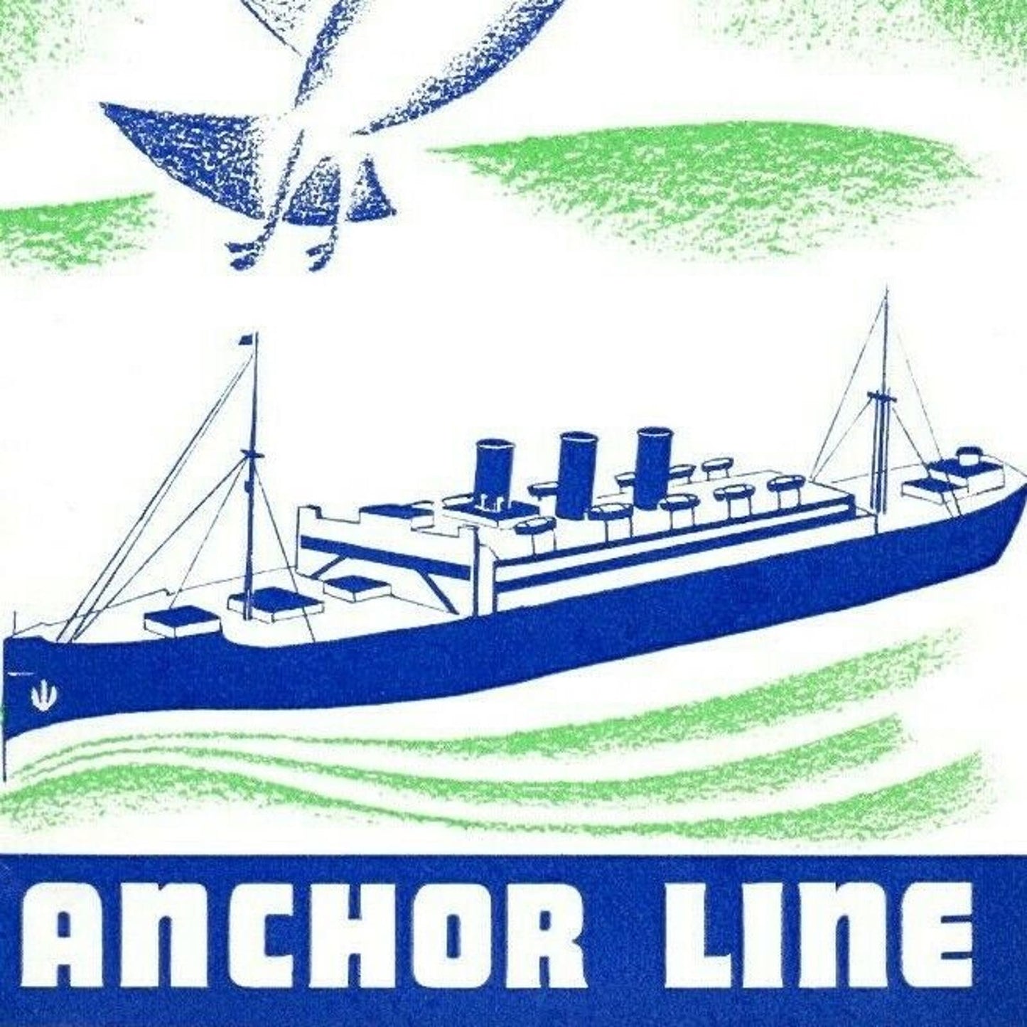 c1940 's Anchor Line "Gateway to Europe" Cruise Line Brochure 8pgs.