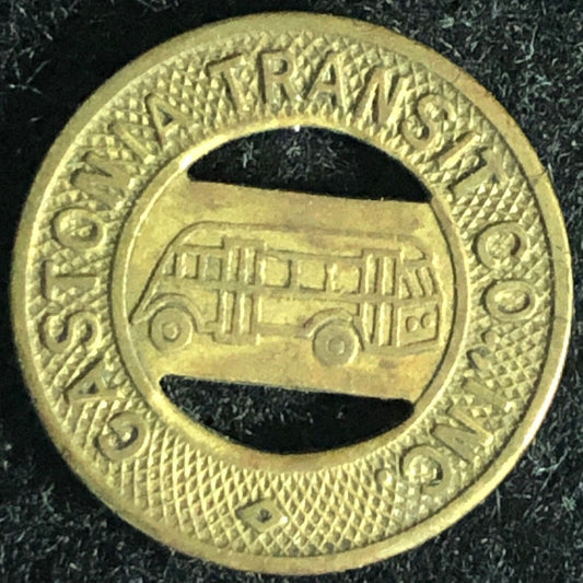Gastonia Transit Co., Inc. G/F One Fare Bus Token - 16mm