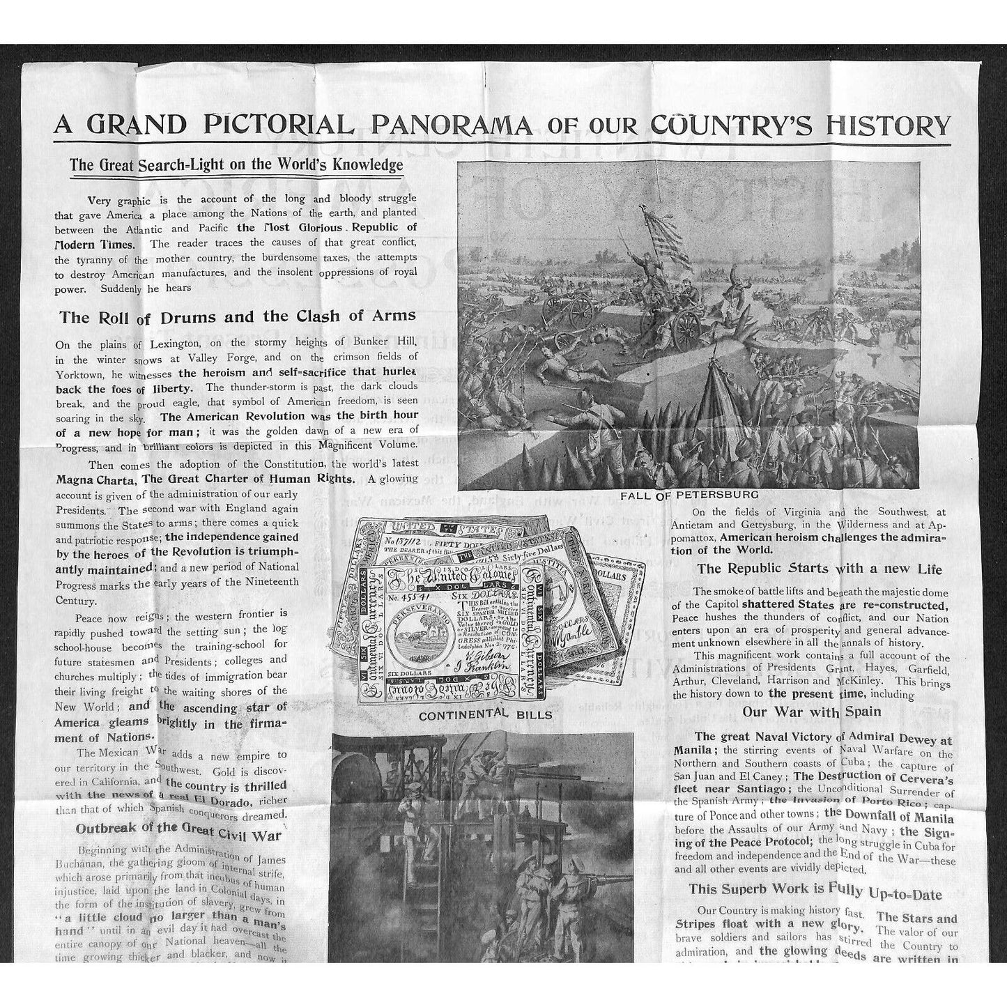 Hoey Publishing Co. 1900 "20th Century" Adv. Cover Letterhead & 14" x 22" Sheet