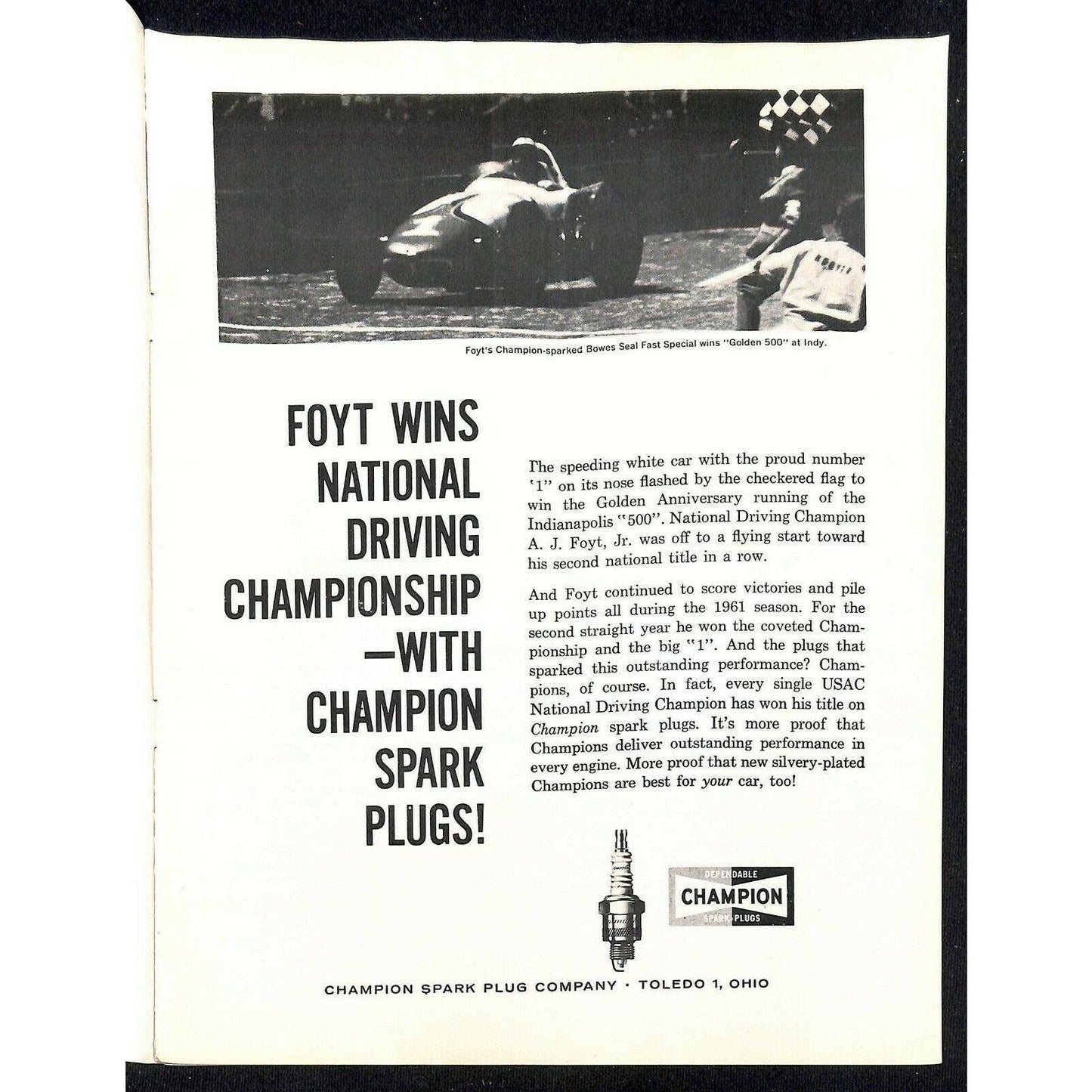 Scarce 6/29 1963 Auto Racing USAC Midget Program Ascot Park Nat. Champ. 24pp