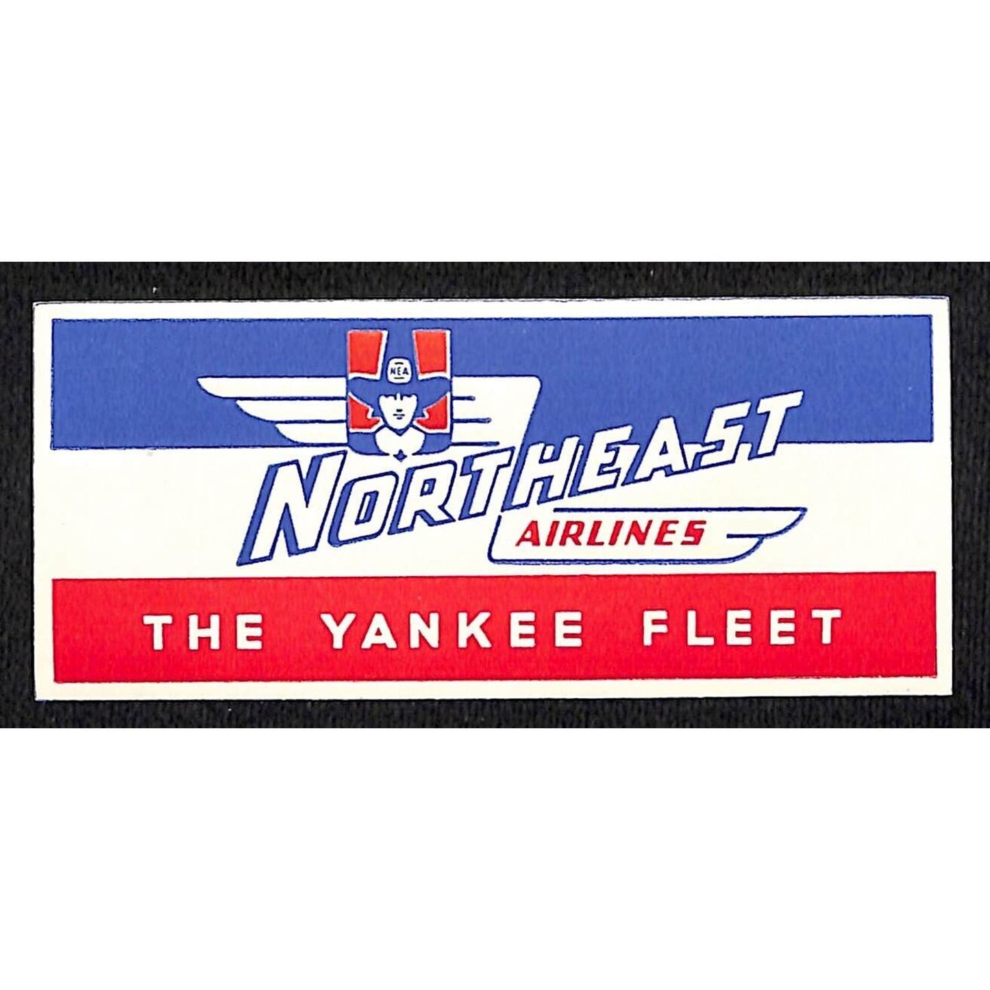 Northeast Airlines "The Yankee Fleet" w/ Pilgrim Gum Label Scarce VGC