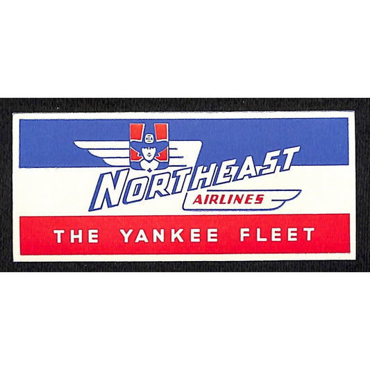Northeast Airlines "The Yankee Fleet" w/ Pilgrim Gum Label Scarce VGC