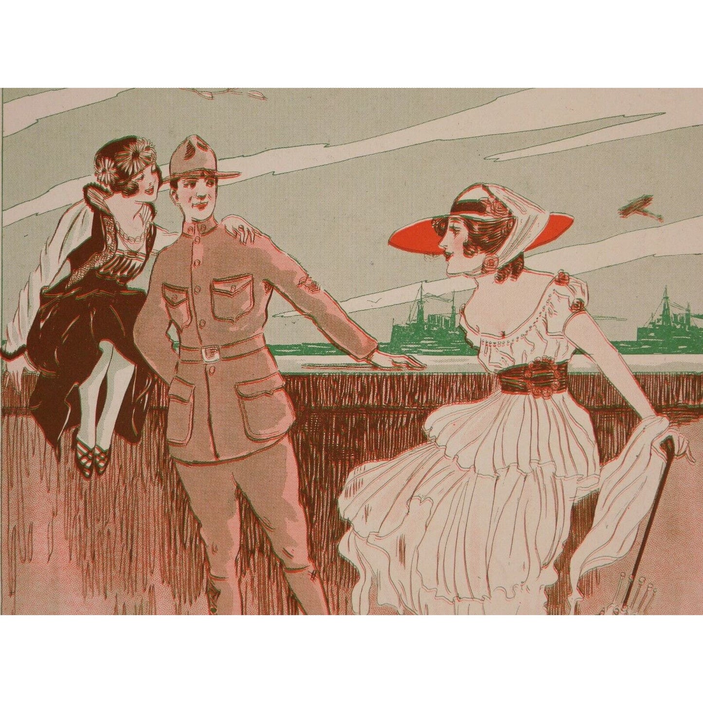 WWI Sheet Music - "I Am Crazy Over Every Girl In France" Alfred Bryan