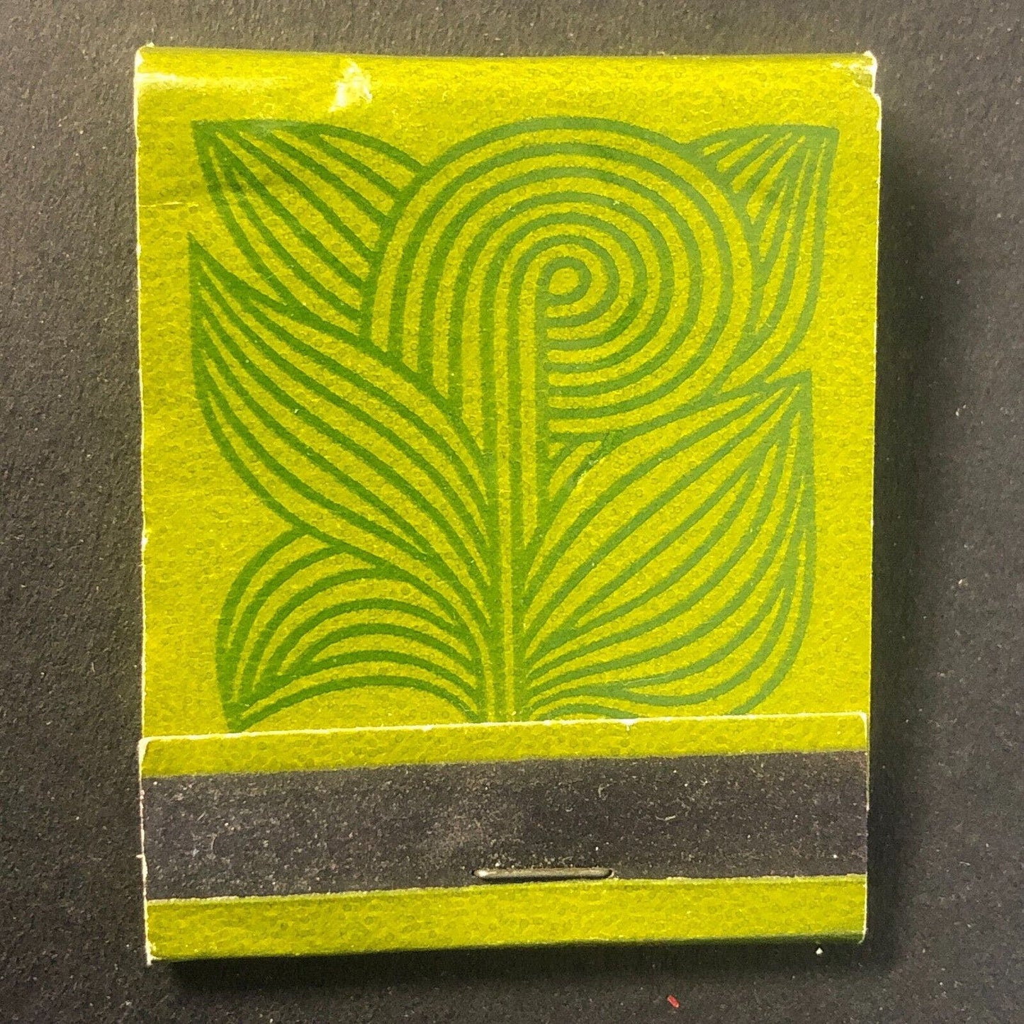 Groovy Plant ? Art / No Text Vintage Full Matchbook c1960's-73