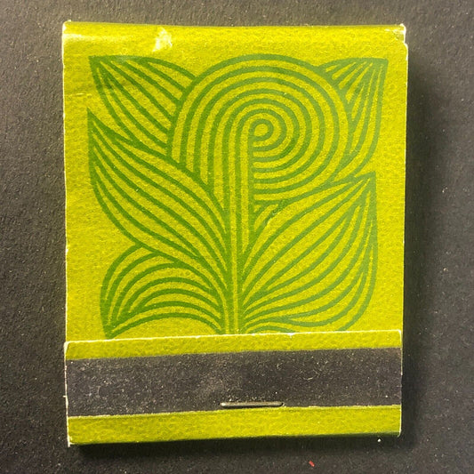 Groovy Plant ? Art / No Text Vintage Full Matchbook c1960's-73