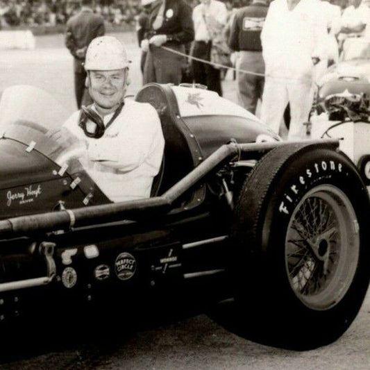 Indy 500 RPPC Postcard "1955 Jerry Hoyt" Official Race Photo Unposted VGC