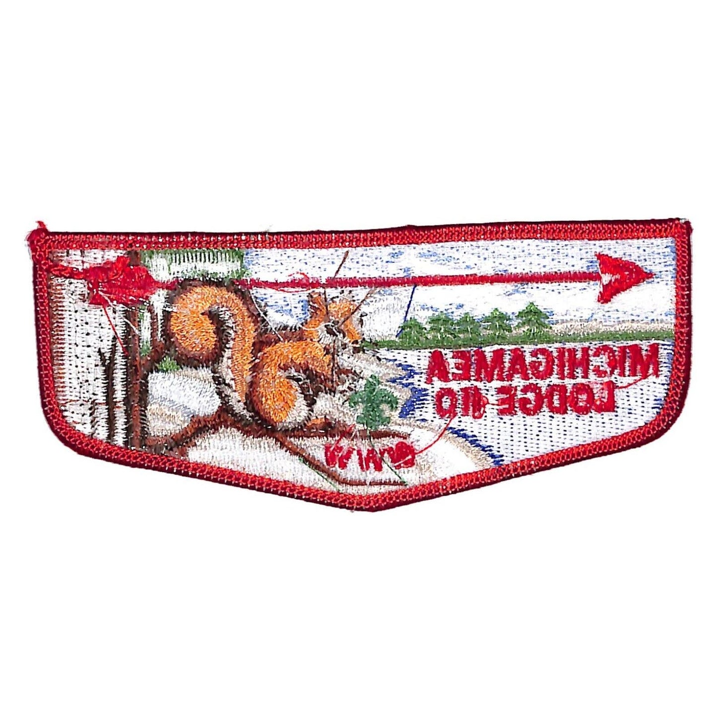 BSA Patch Michigamea Lodge 110 WWW Order of the Arrow Squirrel