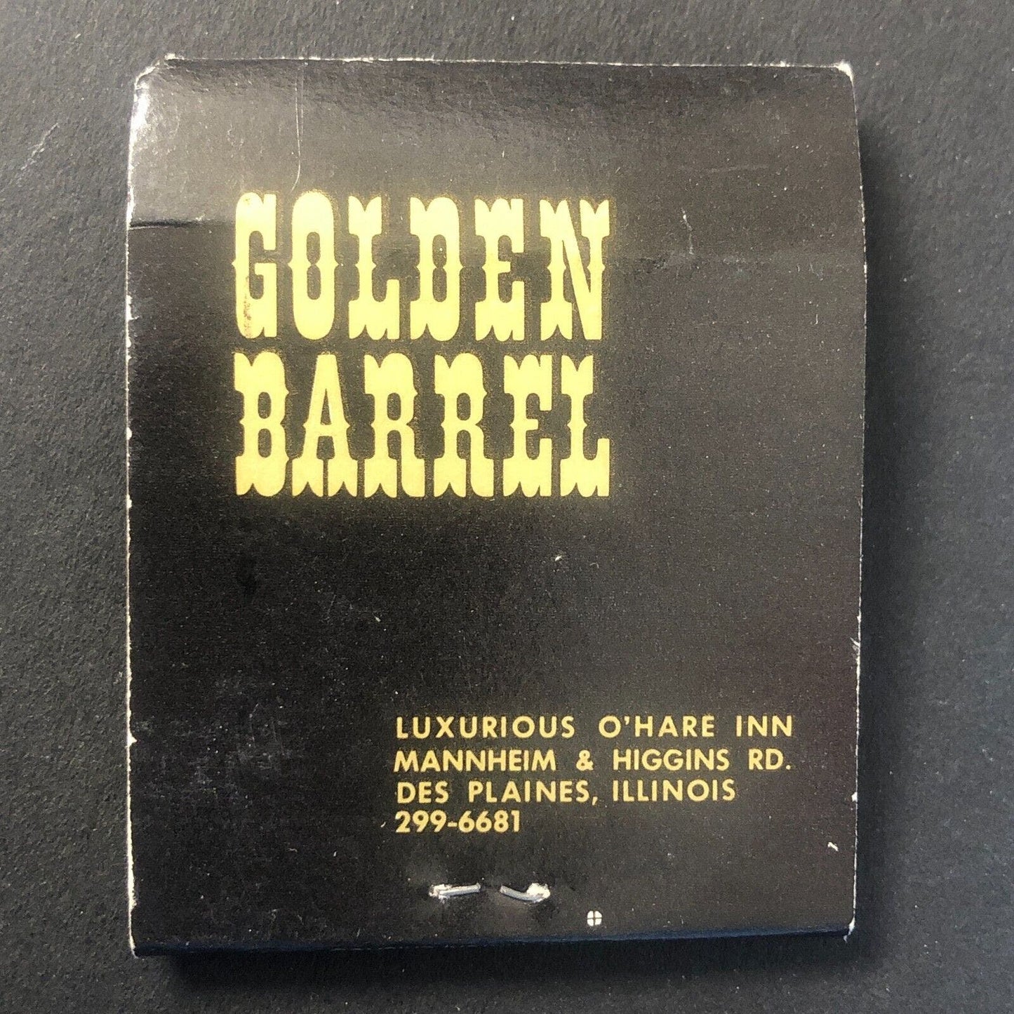 Henrici's Golden Barrel "Gemutlichkeit" Vintage Matchbook c1960s-73
