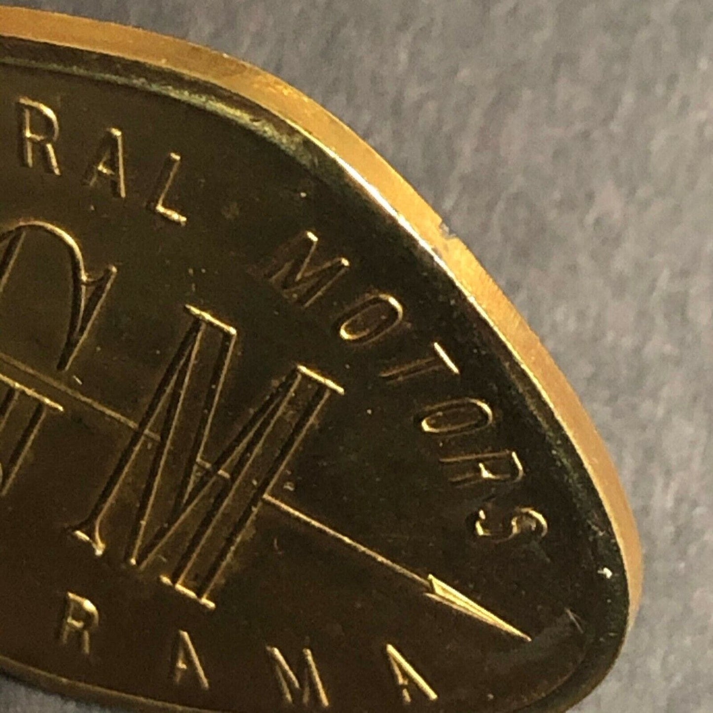 35mm Brass GM General Motors 1955 Motorama Spinner Token - Fauver Coll. VGC