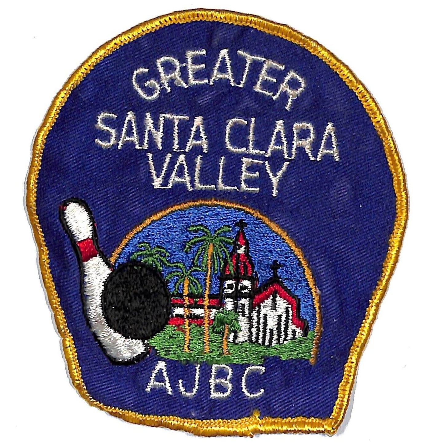 Greater Santa Clara Valley AJBC Embroidered Bowling Patch