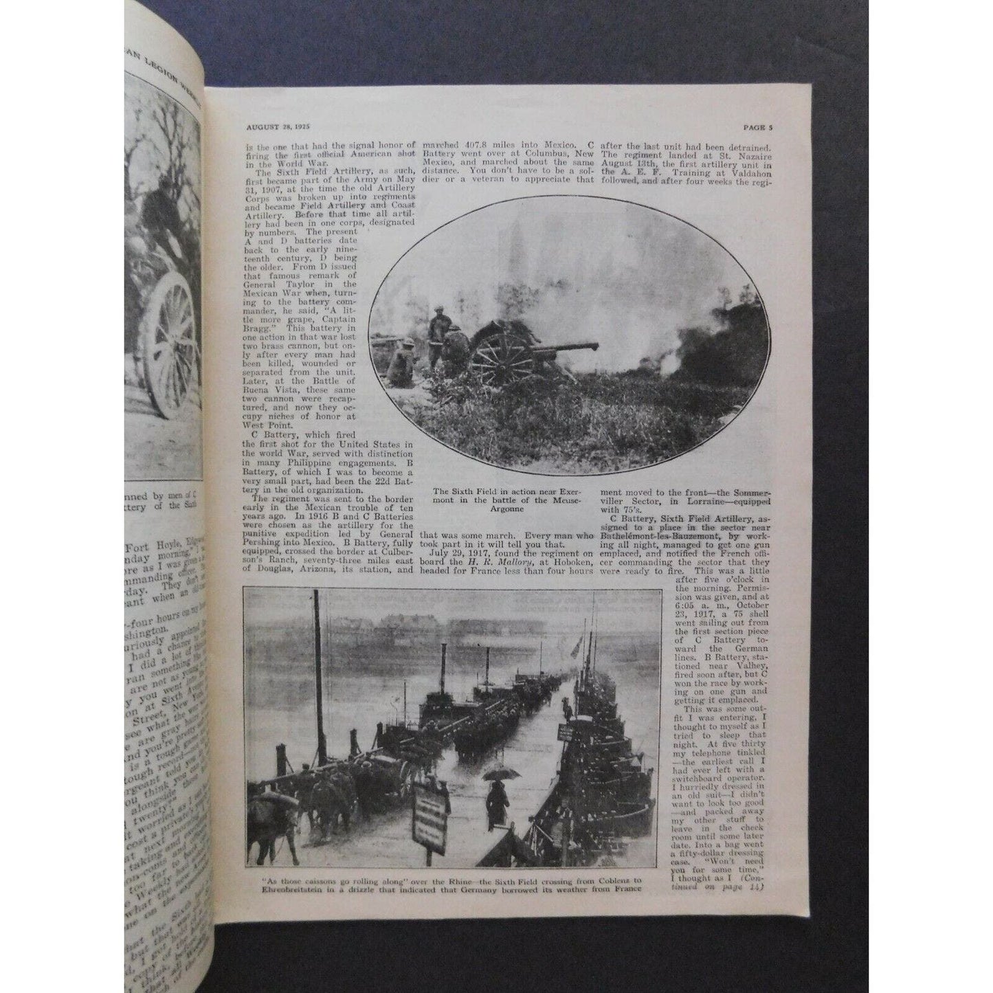 "The American Legion Weekly" Aug 28 1925 - 18 pgs.