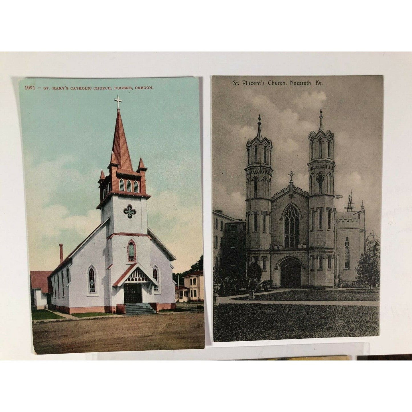 8 Mostly 1930's - 1940's Churches / Religious Postcards - Have A Look!