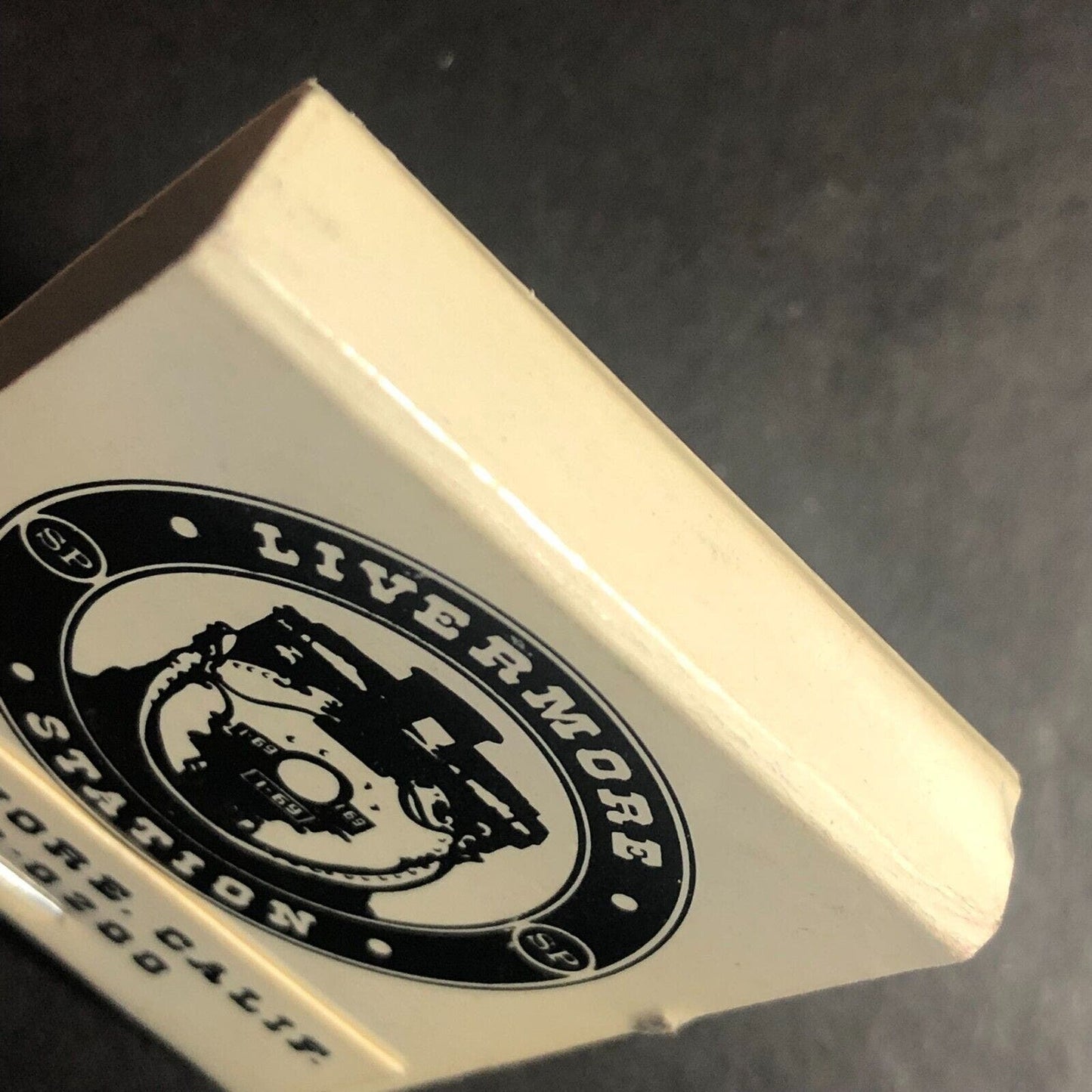 Livermore, CA Livermore Station Restaurant Locomotive Full Matchbook c1975-85