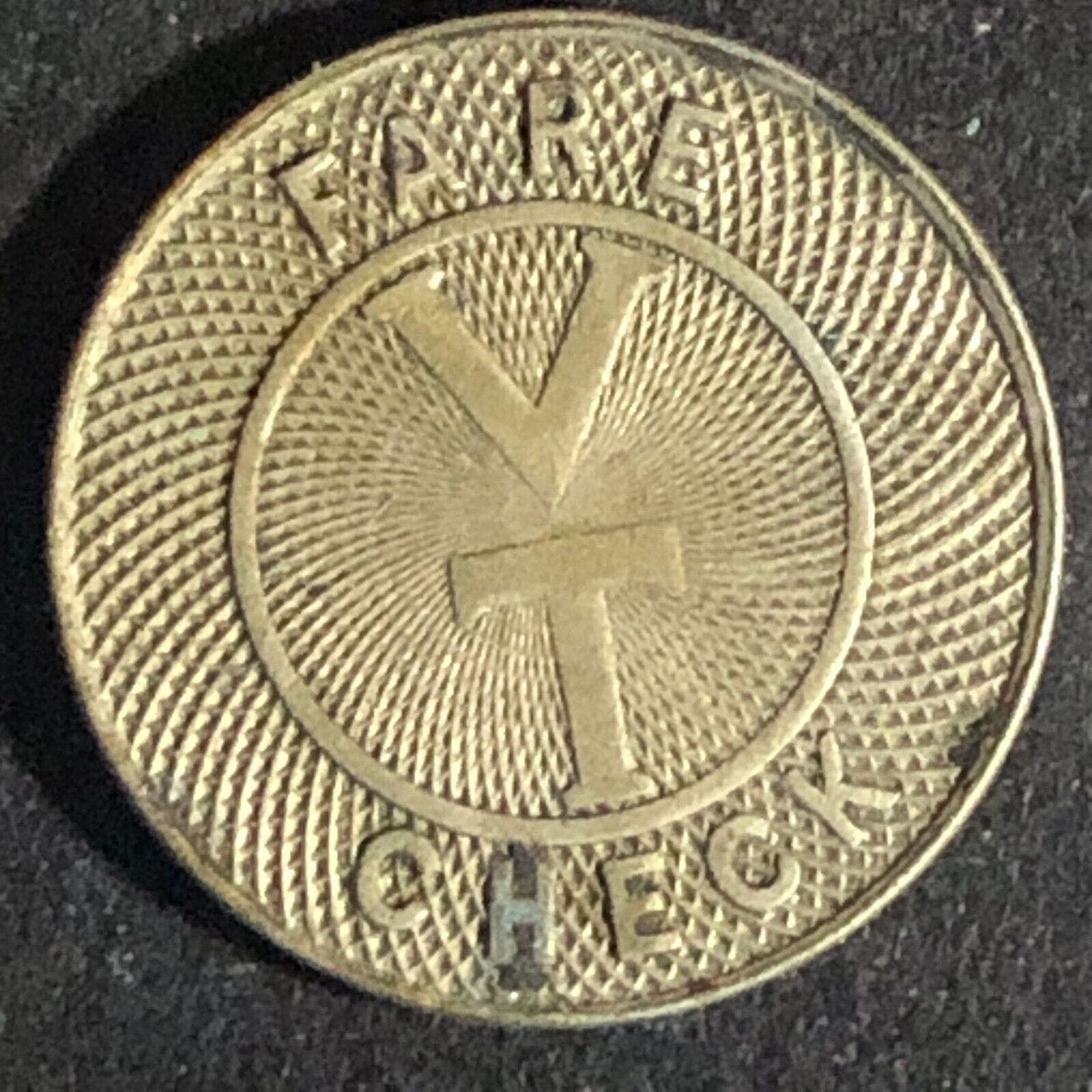 Valley Transportation "VT" (Lemoyne, PA) WM Fare Check Token - 16mm