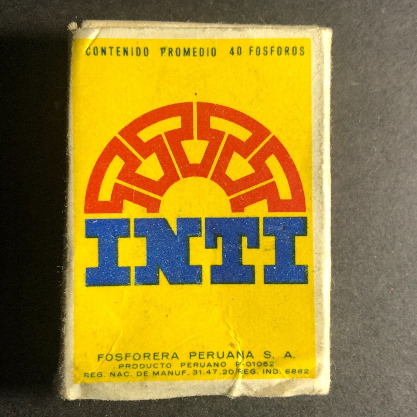 Vintage INTI / Cierres Rey Matchbox Matchbook - Clothing? Circa ??