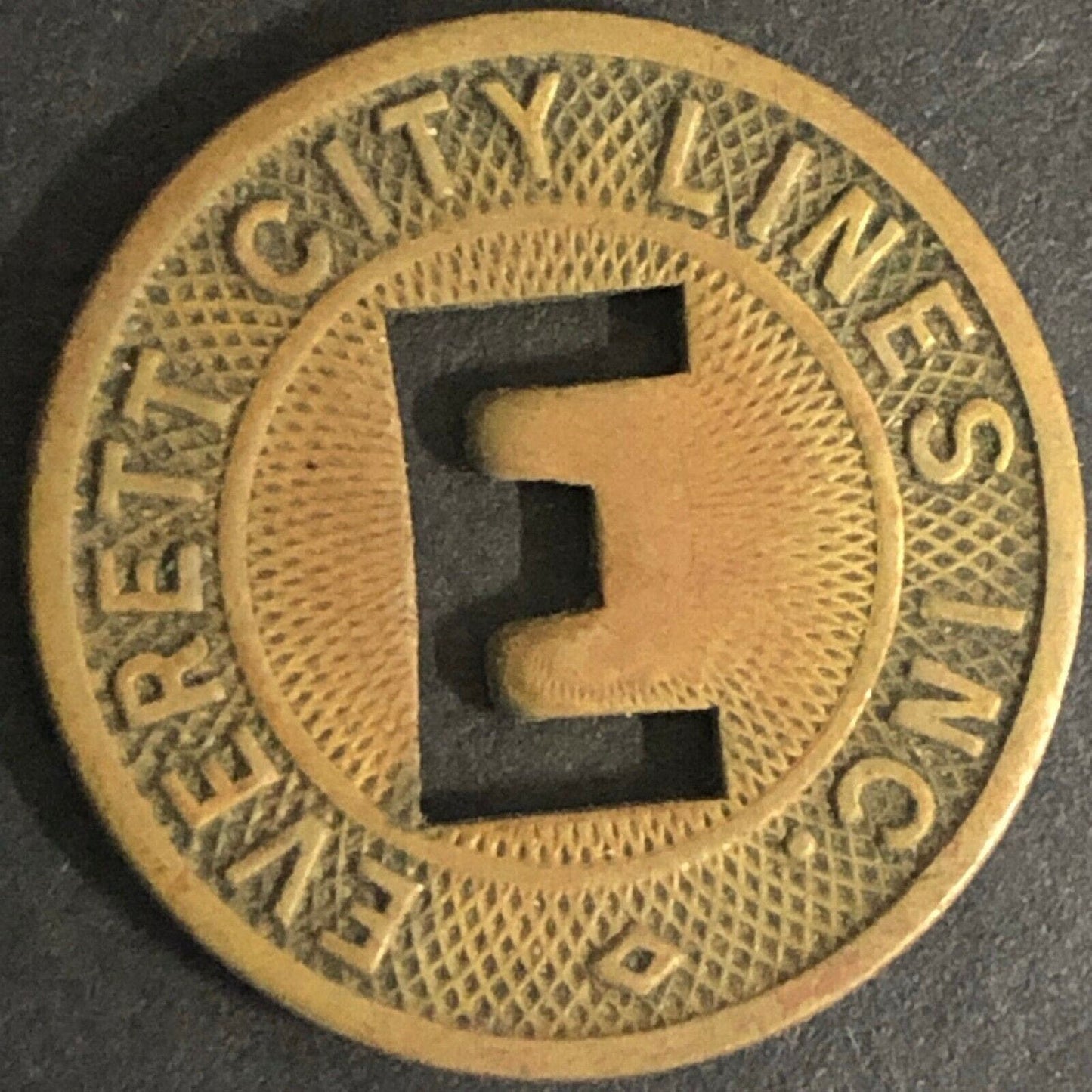 Scarce 16mm Brass Everett City Lines Inc. Good For One Fare Washington State
