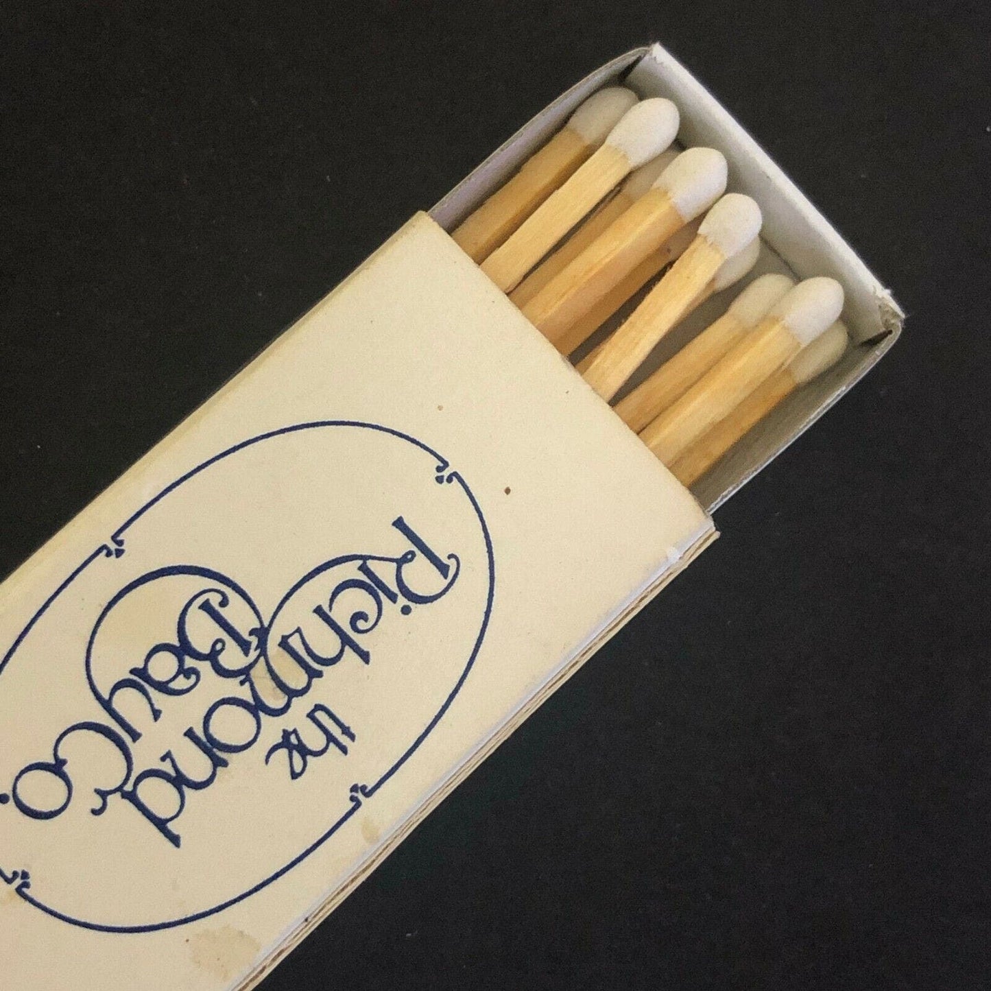 c1970's-80's Wooden Matchbox Matchbook - "The Richmond Bay Co." Richmond, VA