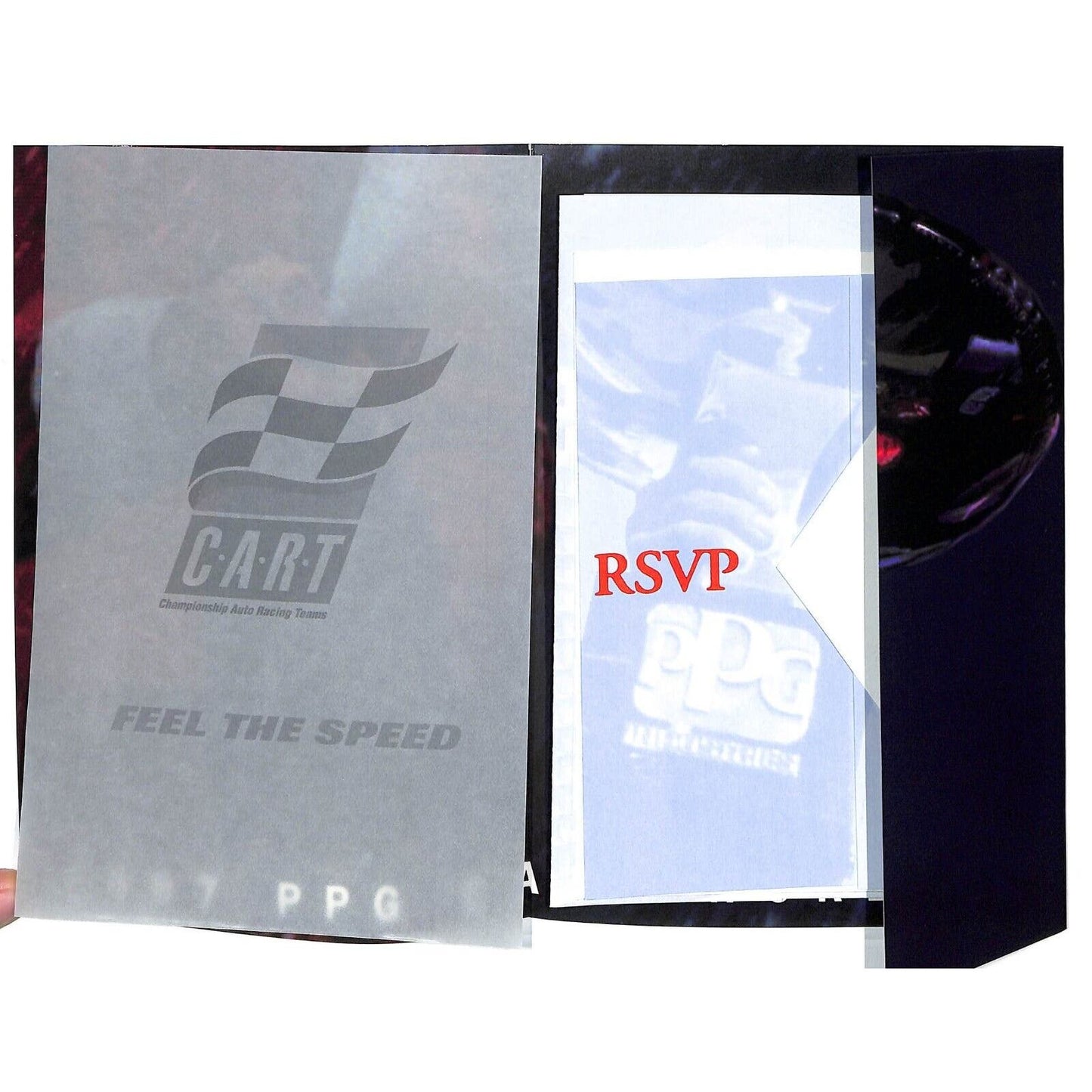 1997 PPG Cart World Series Awards Banquet Invitation RSVP - Racing - Scarce