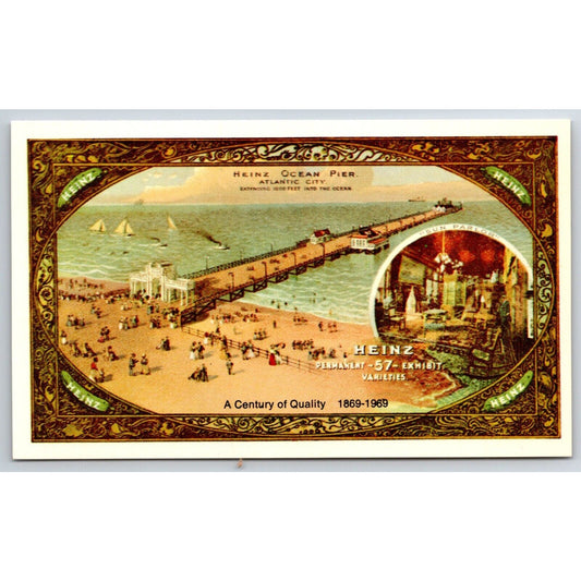 Heinz Ocean Pier Atlantic City 100th Anniv. Advertising Postcard UP 1969 Reprint